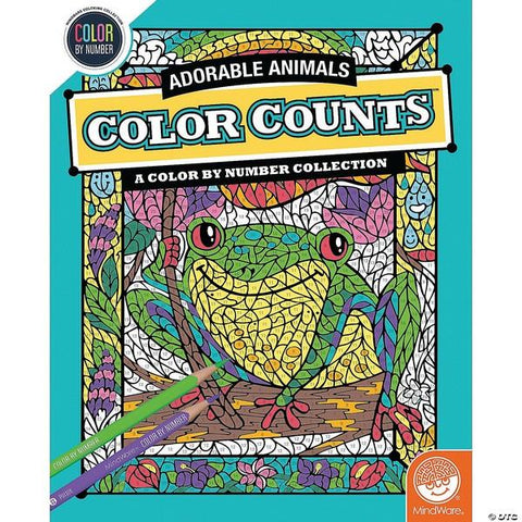 Mindware Color By Numbers Adorable Animals
