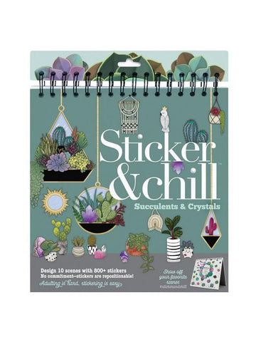 Ann Williams Sticker & Chill Succulents and Crystals