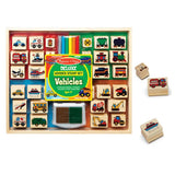 Melissa and Doug Deluxe Stamp Set Vehicles | Bumble Tree