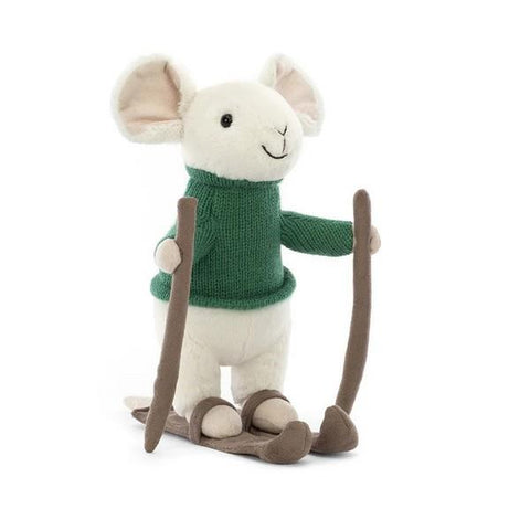 Jellycat Merry Mouse Skiiing