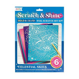 Ooly Scratch&Shine Foil Scratch Art Kit Celestial Skies | Bumble Tree