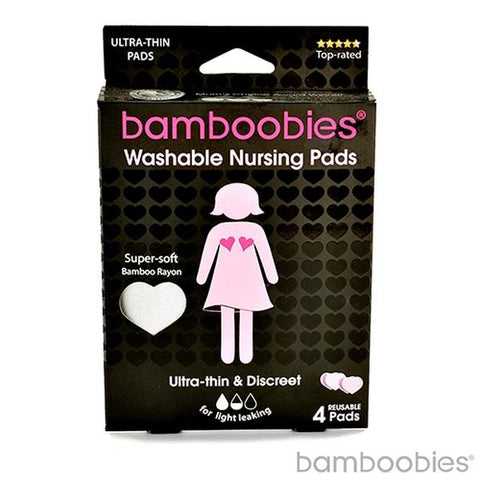 Bamboobies Washable Nursing Pads Regular 4 Pack - 2 Pairs